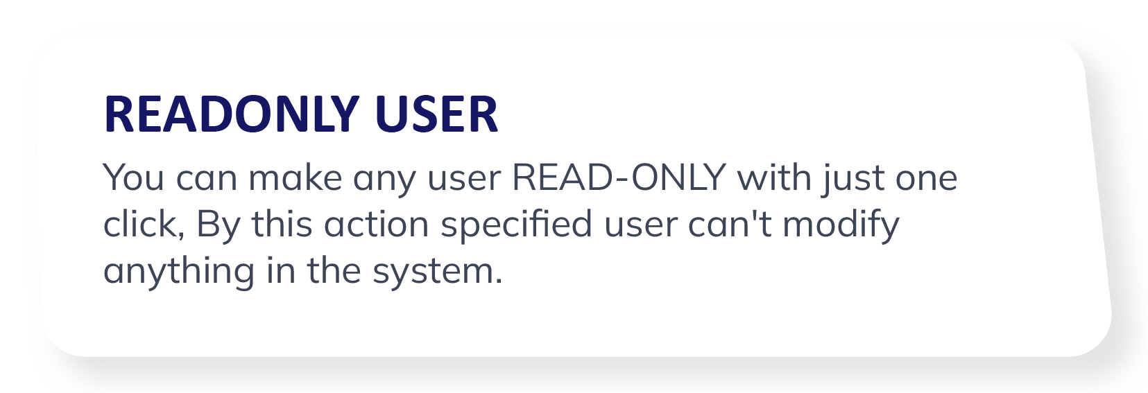 Make User Real-Only | Readonly Access Rights
