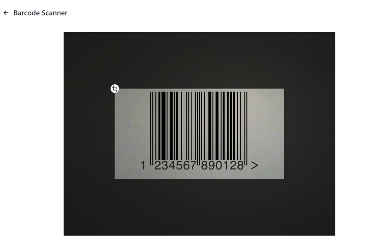 The Barcode Scanner window of the Registration Desk in the erpsys Events application.