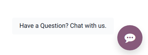 View of an Erpsys website emphasizing the livechat button.