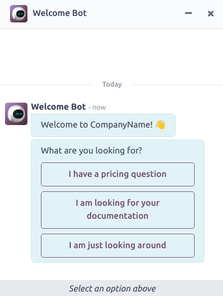 View of the chat window with a helpdesk ticket created in Erpsys Live Chat.