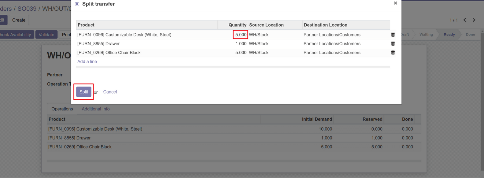 Deliver 5 Customizable Desk (White, Steel) later