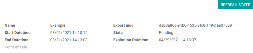Pending DSFinV-K export on Erpsys