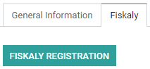 Button to register a company through fiskaly in Erpsys