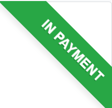 Sample of a green in payment banner in erpsys Sales.