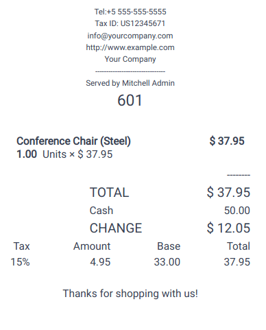 POS receipt
