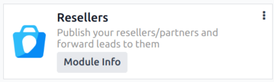 The resellers module in erpsys.