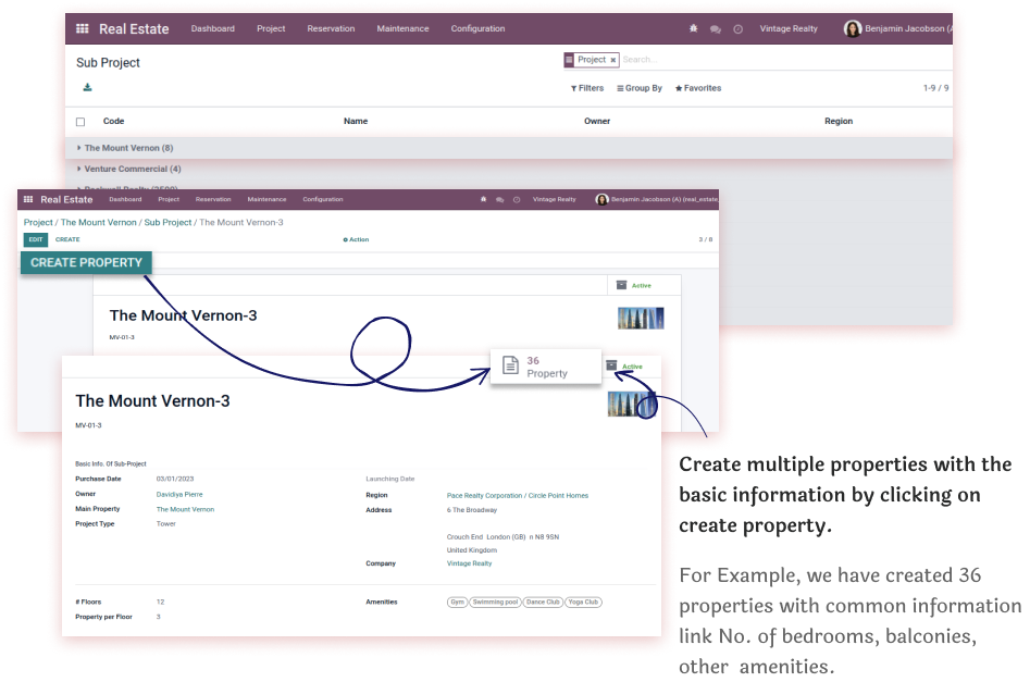 sub-projects management