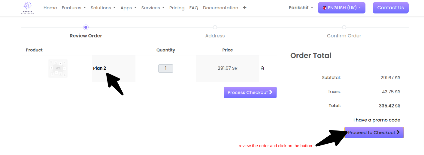 Review Order