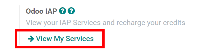 Buy credits in the erpsys IAP settings.